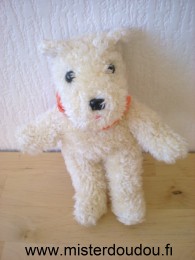 Chipie Chien Beige foulard orange princesse chipie - Très bon état