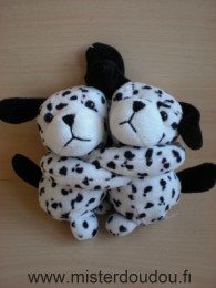Cmp Chien Noir blanc dalmatien - Très bon état