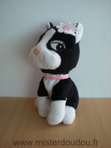 Gipsy Chien Rebecca bonbon blanc noir bleur ruban rose - Très bon état