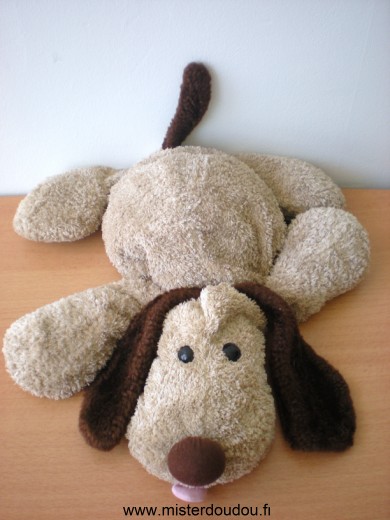 Marque Inconnue Chien Beige marron billes noires pour les yeux - Très bon état