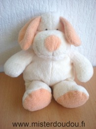 Nicotoy Chien Ecru rose saumon - Très bon état