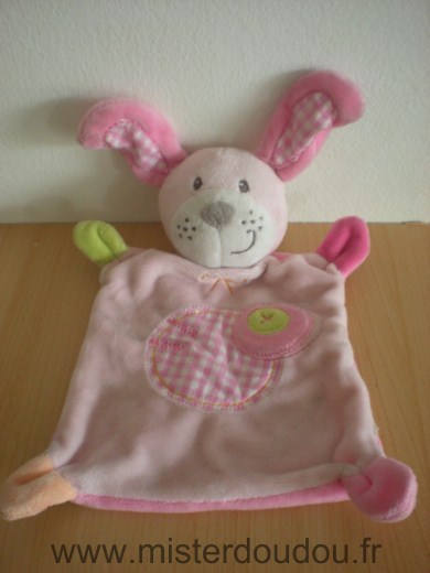 Nicotoy Chien Rose oreilles vichy rose - Très bon état