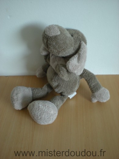 Planet pluch Chien Marron beige - Très bon état