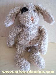 Rose marie baby Chien Beige coccard noir - Très bon état