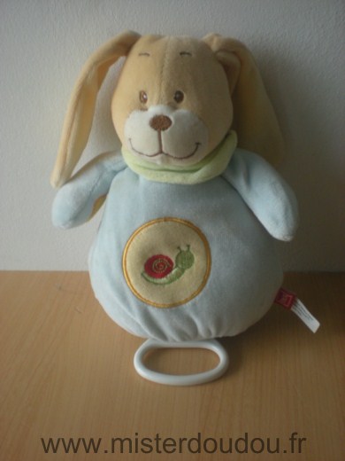 Tex Chien Lapin ou chien bleu escargot rouge foulard vert - Très bon état