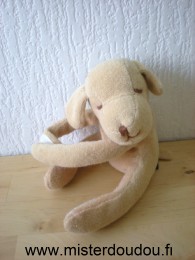 Marque Inconnue Chien Marron en tissus eponge longs bras scratch - Mauvais état