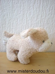 Marque Inconnue Chien Tissus éponge beige, museau blanc - Très bon état