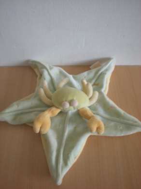Crabe Plat Bleu jaune Moulin roty