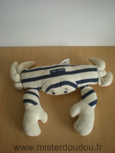 Saint james Crabe Tissus beige bleu marine - Très bon état