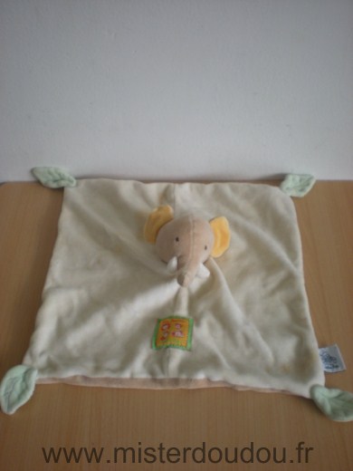 Moulin roty Eléphant Les loustics - beige jaune - Très bon état