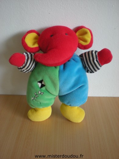 Marque Inconnue Eléphant Rouge bleu vert cerf volant - Très bon état