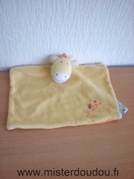 Amtoys Girafe Jaune dessus oiseau brodé orange dessous - Très bon état