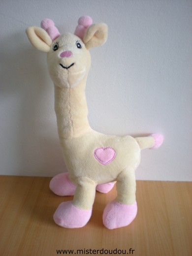 Arthur et lola Girafe Jaune taches roses - Très bon état