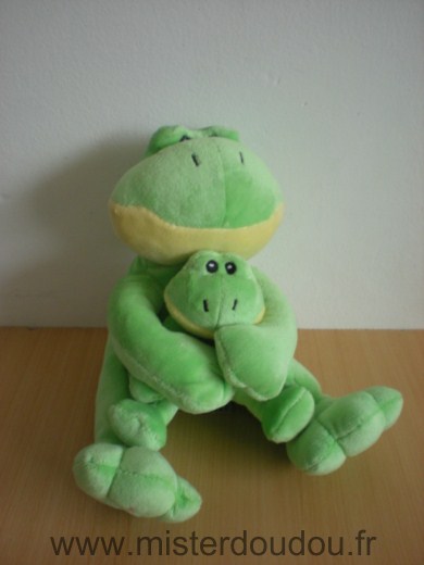 Grenouille Vert avec bebe grenouille Althans