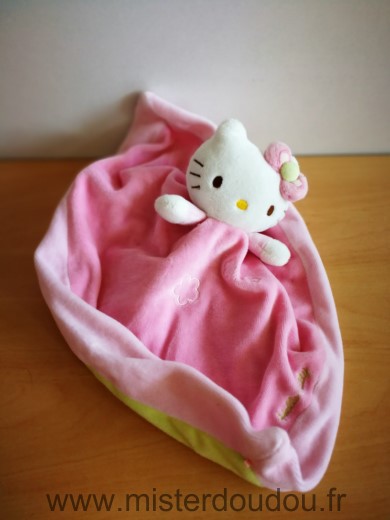 Sanrio Hello kitty Rose blanc desssous vert - Très bon état
