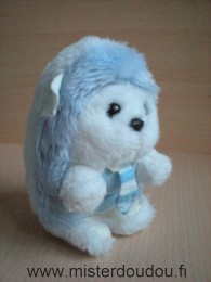 Tartine et chocolat Hérisson Bleu blanc en peluche - Etat moyen