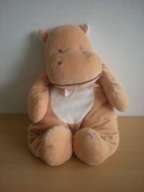 Bengy Hippopotame Beige blanc - Très bon état