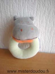 Influx Hippopotame Vert gris foulard orange - Très bon état