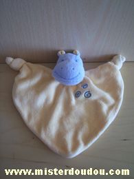 Jollybaby Hippopotame Jaune mauve 3 spirales mauves - Très bon état
