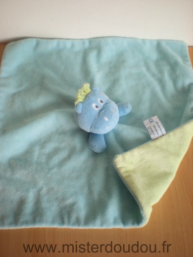 P tit dodo Hippopotame Bleu vert - Très bon état
