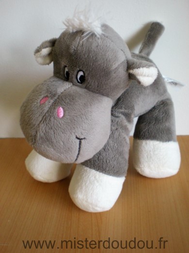 Zeeman Hippopotame Gris blanc - Très bon état