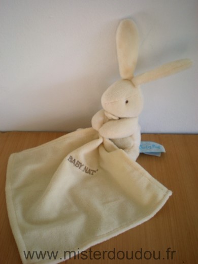 Baby nat Lapin Ecru mouchoir ecru - Très bon état