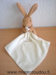 Baby nat Lapin Marron mouchoir écru baby nat - Très bon état