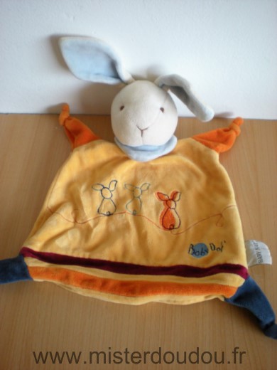 Baby nat Lapin Orange bleu marine - Très bon état