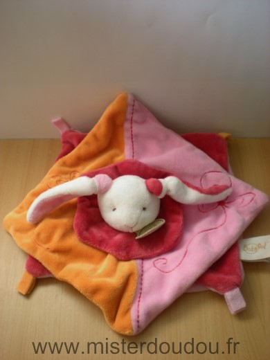Baby nat Lapin Rose orange rouge blanc - Très bon état