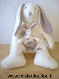 Baby sun Lapin Ecru marron avec bebe lapin dans poche - Très bon état