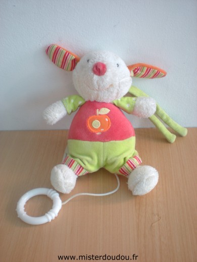 Baby sun Lapin Vert rouge avec motif pomme - Etat moyen