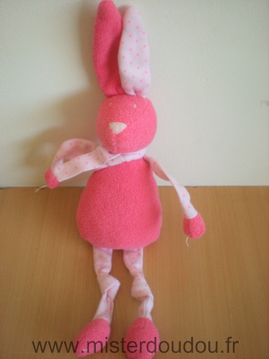 Bout chou Lapin Rose etoiles - Très bon état