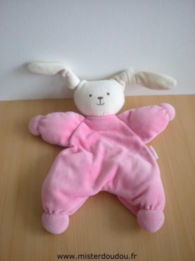 Corolle Lapin Patachou rose blanc - Très bon état