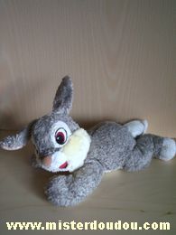 Disney Lapin Gris ventre blanc - Très bon état
