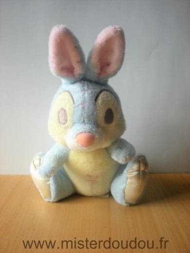 Disney Lapin Panpan bleu jaune rose - Très bon état
