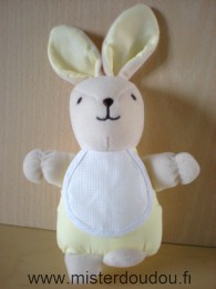 Dmc Lapin Jaune bavoir à broder blanc - Très bon état