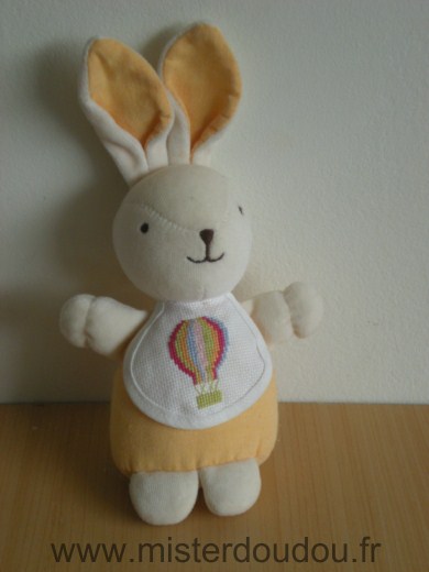 Dmc Lapin Jaune bavoir brode - Très bon état