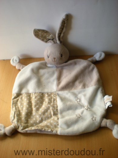 Dodie Lapin Beige coeur mon doudou d amour - Très bon état
