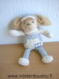 Doudou et compagnie Lapin Beige gris - Très bon état