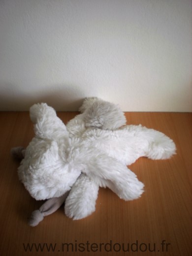 Doudou et compagnie Lapin Blanc beige - Très bon état