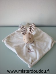 Doudou et compagnie Lapin Blanc marron - Très bon état