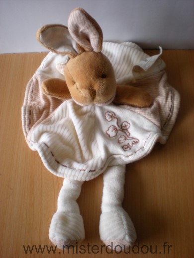 Doudou et compagnie Lapin Ecru beige bio - Très bon état