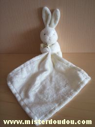 Doudou et compagnie Lapin Ecru mouchoir écru - Très bon état