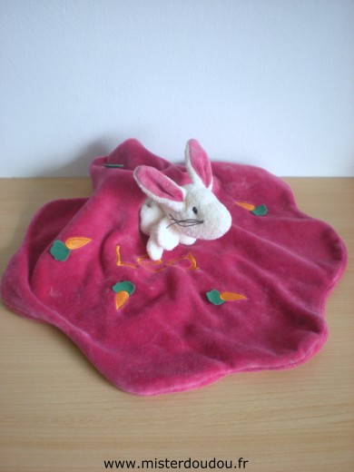 Lapin Plat Blanc fushia Egmont toys