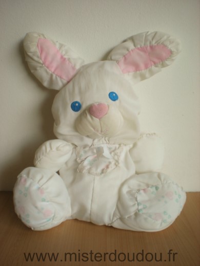 Lapin Puffalump blanc rose Fisher-price