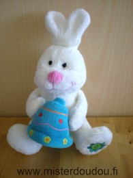 Gipsy Lapin Blanc cloche bleue - Très bon état