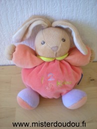 Kaloo Lapin Kaloo 123 orange rouge mauve - Très bon état