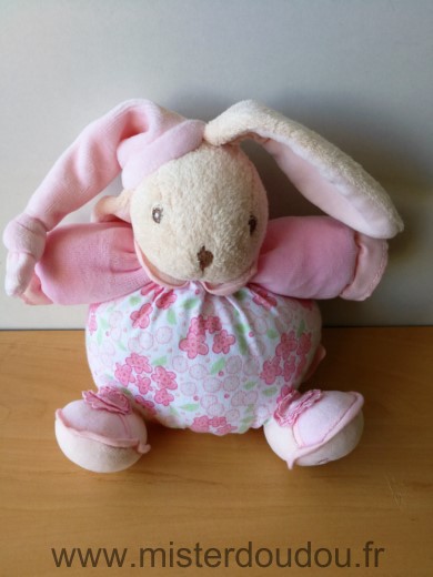 Kaloo Lapin Lilirose blanc rose fleurs - Très bon état