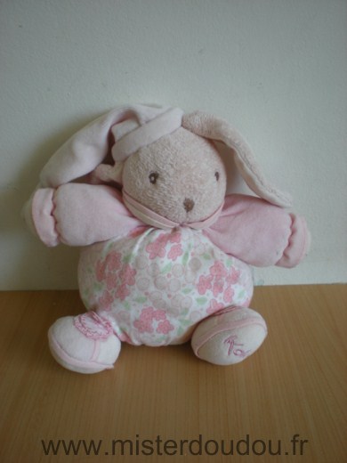 Kaloo Lapin Lilirose blanc rose motifs fleurs - Très bon état