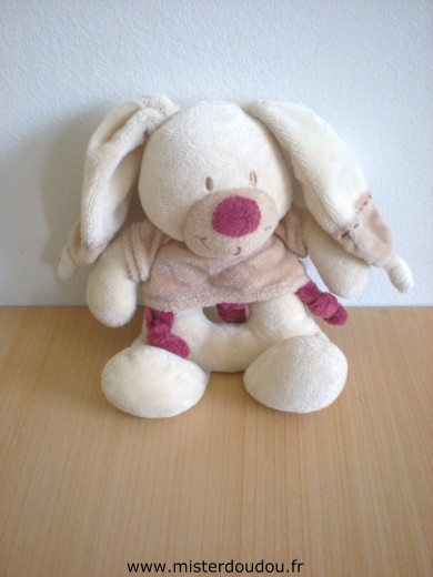 Kiabi baby Lapin Beige ecru bordeau - Très bon état